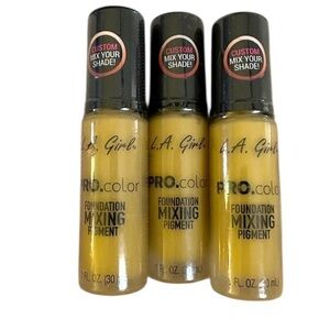 Foundation Mixing Pigment by LA Girl Cosmetics. Yellow GLM712 NWT (Lot of 3)